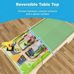 Top 10 😀 Best Choice Products 35-Piece Train Table, Large Multipurpose Wooden Playset for Children w/ Reversible Table Top 🔔 -Action Figure Playsets Shop unnamed file 1198