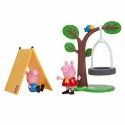 Discount 🧨 Jazwares Peppa Pig Camping Trip Playset, 4 Pieces - Includes Peppa & George Character Figures, Tent & Swing - Toy Gift for Kids - Ages 2+ 😉