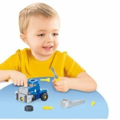 Coupon 👏 Link Worldwide Ready! Set! Play! Link 3-In-1 Take-A-Part Transformer Robot Toy Playset - Blue ✔️