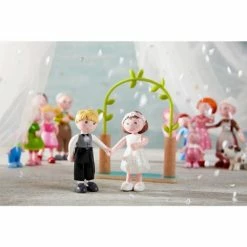 Cheap ✔️ HABA Little Friends 4" Bride & Groom - Wedding Play Set 🔔