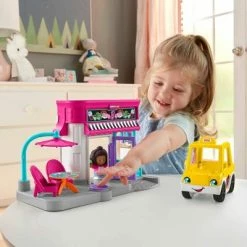 Deals 🛒 Fisher-Price Little People Barbie City Adventures Cafe and Cab Playset 👍