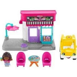 Deals 🛒 Fisher-Price Little People Barbie City Adventures Cafe and Cab Playset 👍 -Action Figure Playsets Shop unnamed file 266