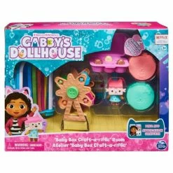 Budget 🤩 Gabby's Dollhouse Gabby's Dollhouse Baby Box Cat Craft-A-Riffic Room with Exclusive Figure 👍