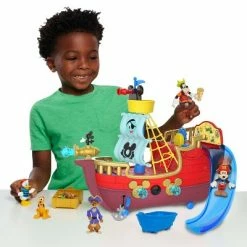 Brand new 👍 Disney Junior Mickey Mouse Funhouse Treasure Adventure Pirate Ship 👍