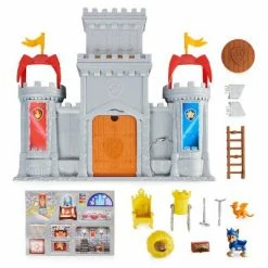 Coupon 👍 PAW Patrol: Rescue Knights Castle HQ Playset with Chase and Mini Dragon Draco Action Figures ⌛ -Action Figure Playsets Shop unnamed file 566