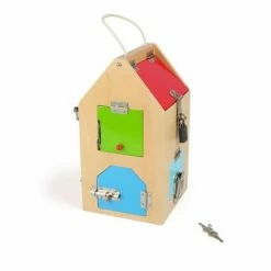 Best Pirce ❤️ Small Foot Wooden Toys Big House Of Locks Playset 🎁
