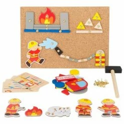 Buy 😍 Small Foot Wooden Toys 🔨 Hammer Arts And Crafts Fireman Playset 🥰