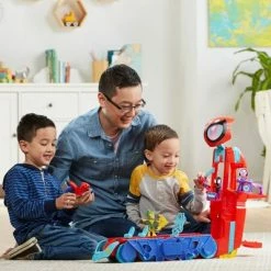 Cheapest 💯 Spider-Man Spidey and his Amazing Friends Spider Crawl-R 2-in-1 Deluxe Headquarters Playset 😍 -Action Figure Playsets Shop unnamed file 637