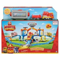 Budget 💯 Mighty Express Mission Station Playset with Freight Nate Train 😉