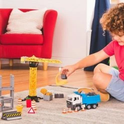 Brand new 💯 DRIVEN By Battat DRIVEN – Construction Playset with Crane (62pc) – Micro Series 😉