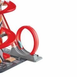 Cheap 🎁 Hape Gearhead Stunt Garage Kids Wooden Toy Car Parking Garage Playset w/ Elevator and 2 Exit Tracks, Detachable Loop, Includes 2 Wooden Toy Racecars 🎁 -Action Figure Playsets Shop unnamed file 879