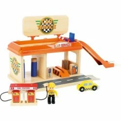Brand new 🔔 Small Foot Wooden Toys Auto Repair Shop And Gas Station Playset 🥰
